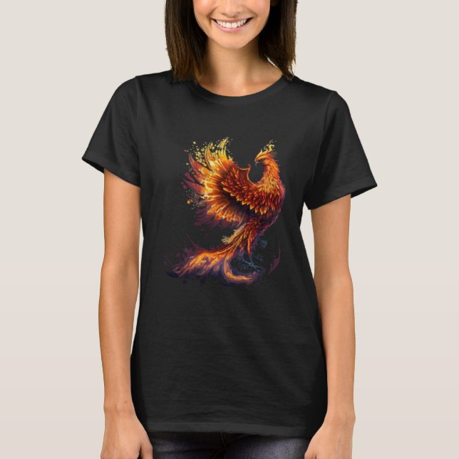 T-shirt Phoenix Rising From Ashes Resurrection Rebirth New (Devant)