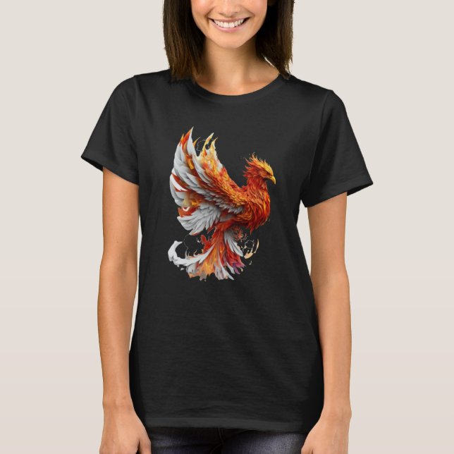 T-shirt Phoenix Rising From Ashes Resurrection Rebirth New (Devant)