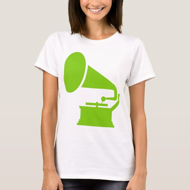 T-shirt Phonographe - Martian Green (Devant)