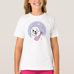 T-shirt Phoque Clignant Portant un Bandana Faisant le Sign