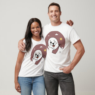 T-shirt Phoque Clignant Portant un Bandana Faisant un Sign