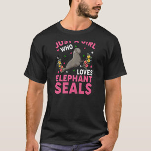 T-shirt Phoque éléphant Poisson Juste Une Fille Qui Aime