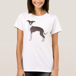 T-shirt Phoque Et Blanc Italien Greyhound Chien Illustrati