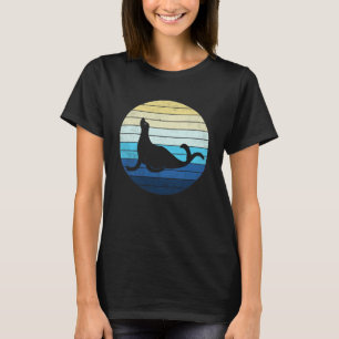 T-shirt Phoque Vintage avec Phoque Bébé Mer du Nord
