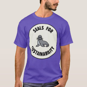 T-shirt Phoques Pour Une Viabilité Durable