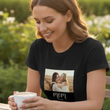 T-shirt photo avec le script établi par maman
