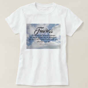 T-shirt Photo Blue Cloudy Sky Be Not Afraid Bible Verse