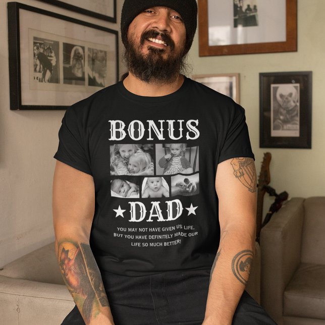 T-shirt photo Bonus Papa 5 (Créateur téléchargé)
