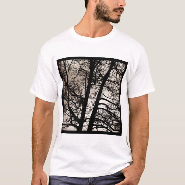 T-shirt Photo carré - Branches arborescentes (Devant)