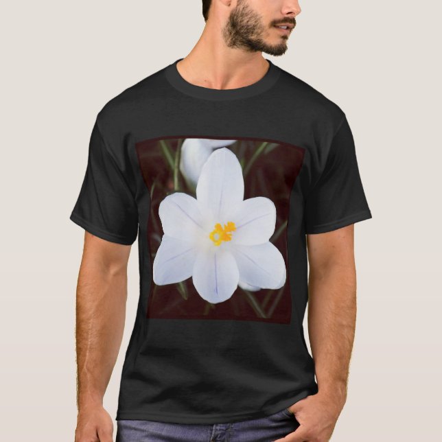 T-shirt Photo carré - Crocus Blanc (Devant)