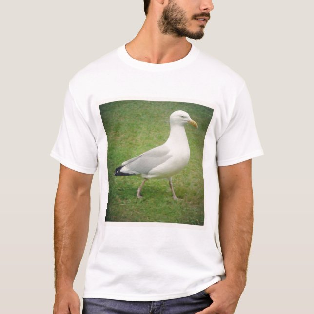 T-shirt Photo carré - Marche du mouette (Devant)