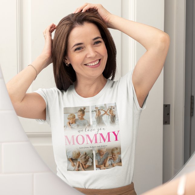 T-shirt Photo Collage Maman (Créateur téléchargé)