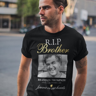 T-Shirt photo commémoratif pour frère « R.I.P »