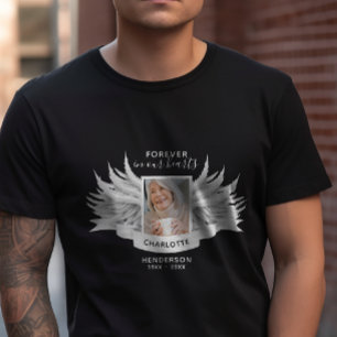 T-shirt Photo d'ailes d'ange Souvenir aimant Funérailles/M