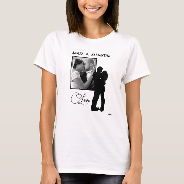 T-shirt photo d'amour avec HAMbWG graphique (Devant)