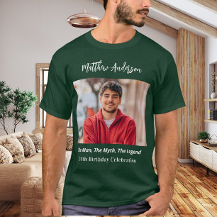 T-shirt Photo d'anniversaire homme mythe légende nom amusa