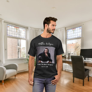 T-shirt Photo de célibataire homme mythe légende nom amusa