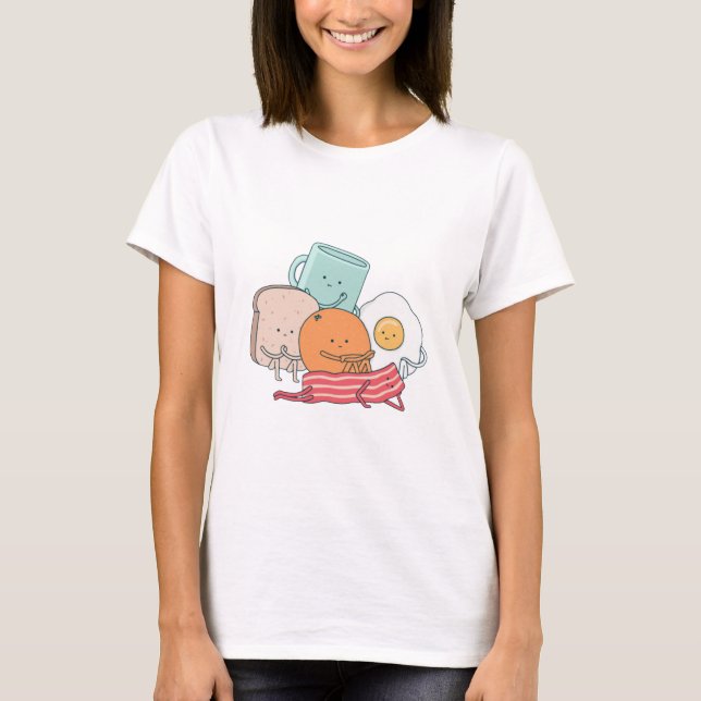 T-shirt Photo de famille de nourriture (Devant)
