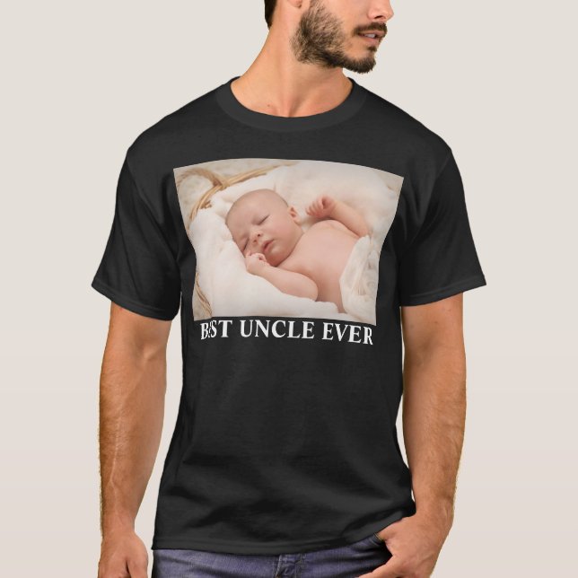 T-shirt Photo de famille du meilleur oncle (Devant)