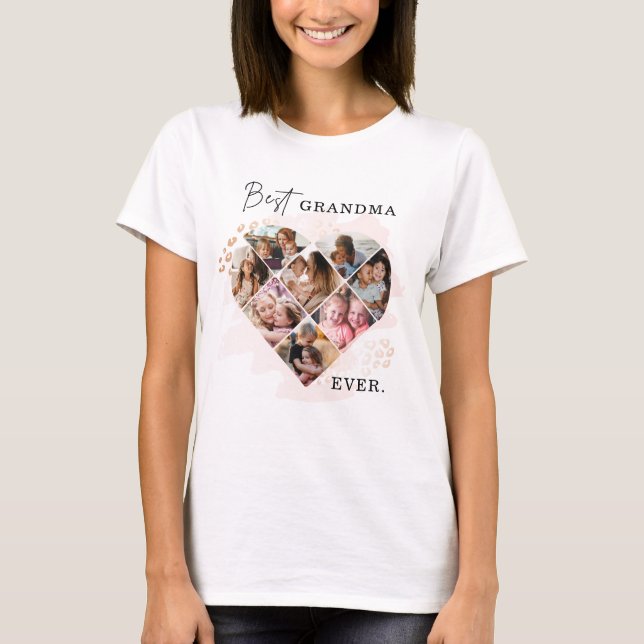 T-shirt Photo de famille Meilleure grand-mère Jamais forme (Devant)