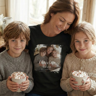 T-shirt Photo de fans de chocolat établis