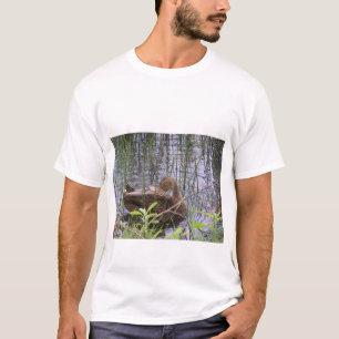 T-shirt Photo de fermeture d'un canard