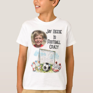 T-shirt photo de football personnalisé