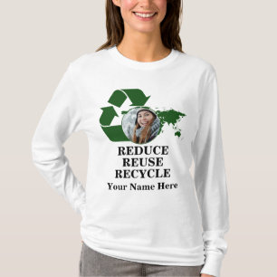 T-shirt Photo de jour des terres personnalisée réduire la 