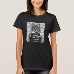 T-shirt Photo de la prison pour chats J'ai déchiqueté le p