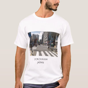 T-shirt Photo de la ville de Yokohama, JAPON Fleece Bla