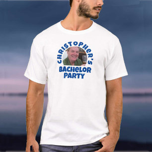 T-shirt Photo de l'enterrement de vie de garçon