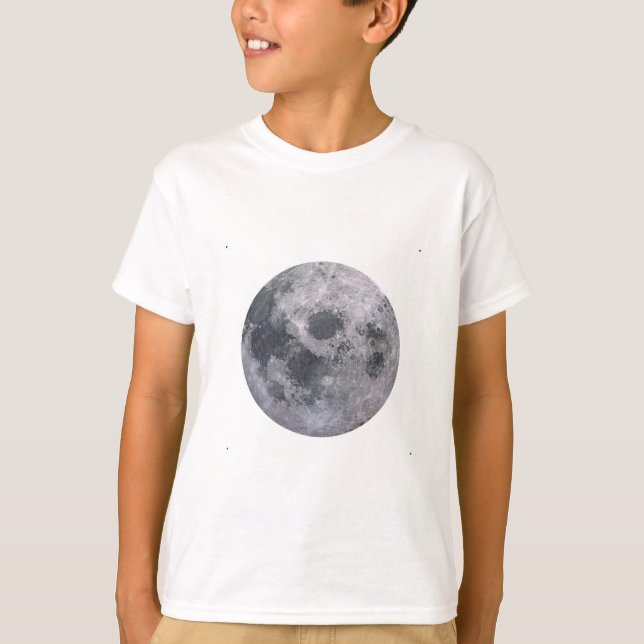 T-shirt Photo de lune grise (Devant)