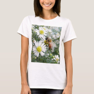 T-shirt Photo de marguerites de fleurs de fleurs sauvages
