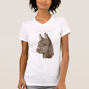T-shirt photo de mignon âne