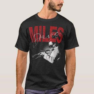 T-shirt Photo de Miles Davis en détresse officielle Jazz