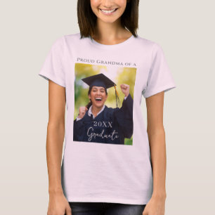 T-Shirt Photo de remise de diplôme Grand-mère fièr