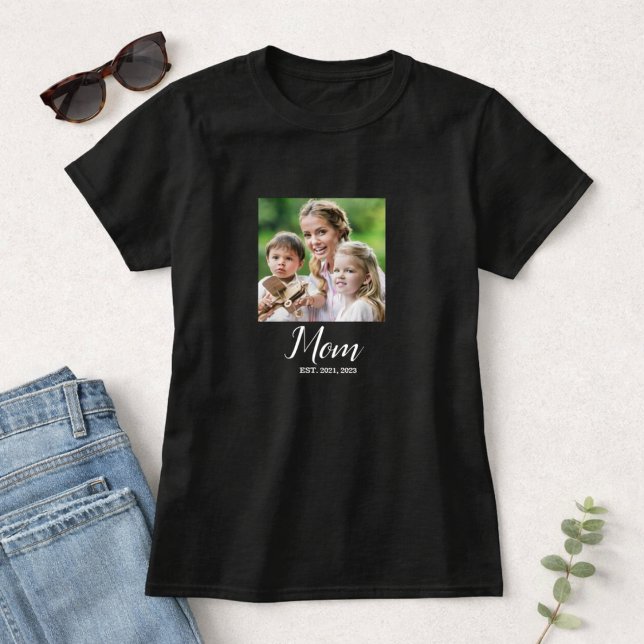 T-shirt Photo de script établi par maman (Créateur téléchargé)