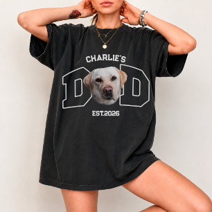 T-shirt Photo de visage de compagnie personnalisée Nom pou