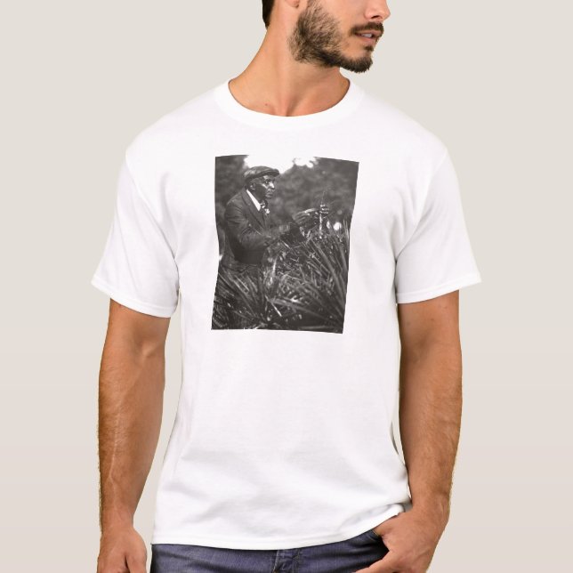 T-shirt Photo des travaux sur le terrain de George (Devant)