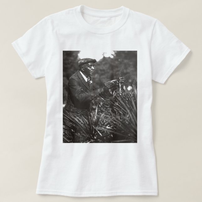 T-shirt Photo des travaux sur le terrain de George (Design devant)