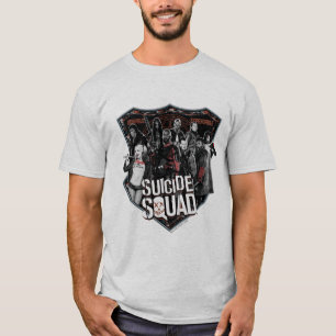 T-shirt Photo d'insigne de groupe du peloton   de suicide