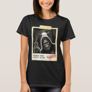 T-shirt Photo drôle de bigfoot alien ufo vintage preuve