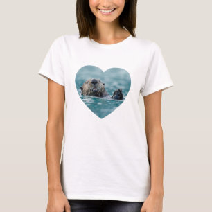 T-shirt Photo du coeur de vacances