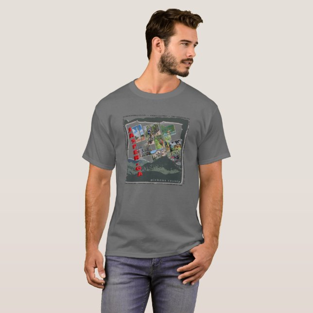 T-shirt photo du comté de Pickens (Devant entier)