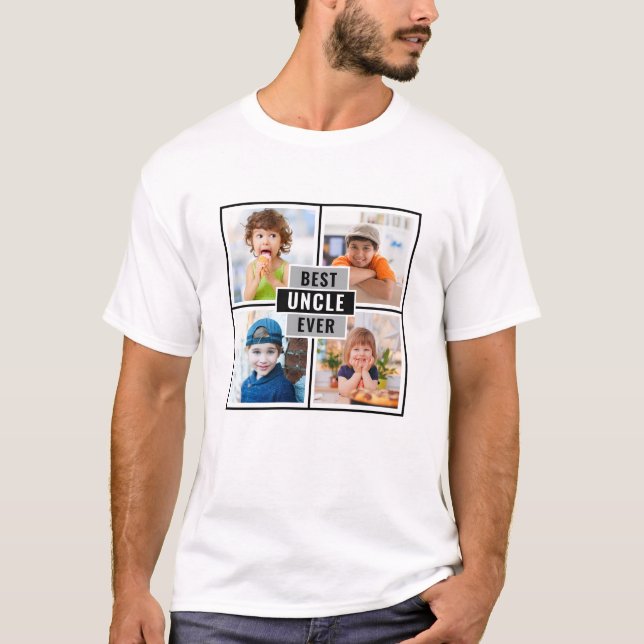 T-shirt photo du meilleur oncle Ever 4 (Devant)