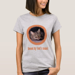 T-shirt Photo et nom de votre chat sur cette photo