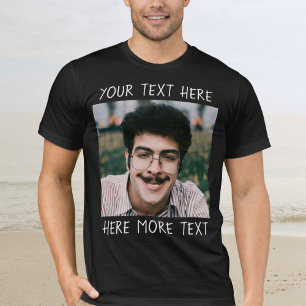 T-shirt Photo et texte ou nom personnalisé drôle laid