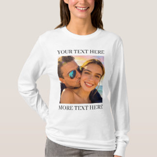 T-shirt Photo et Texte Personnalisés
