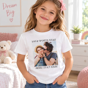T-shirt Photo et texte personnalisés