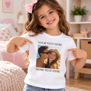 T-shirt Photo et texte personnalisés